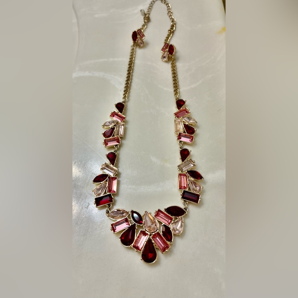 glamorous look of rubies and pink tourmaline.
